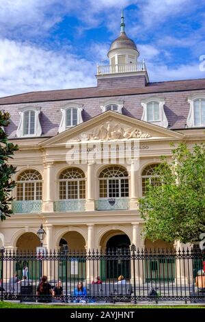 The Cabildo, Louisiana State Museum Cabildo Building, Jackson Square, New Orleans French Quarter New Orleans, Louisiana, Stati Uniti Foto Stock