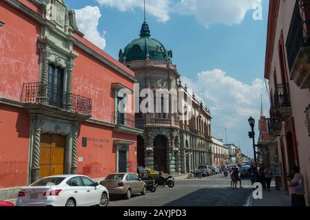 Il teatro a Oaxaca City, Messico. Foto Stock