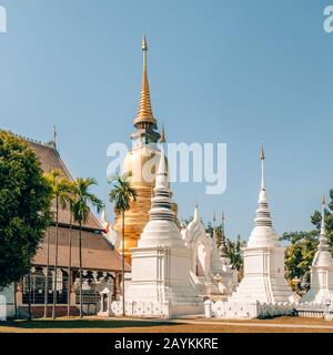 Wat Suan Dok tempio in Chiang Mai Thailandia Foto Stock