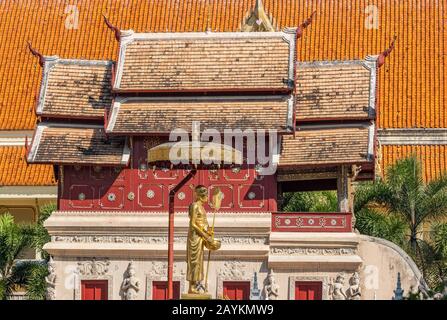 Wat Phra Singh tempio in Chiang Mai Thailandia Foto Stock