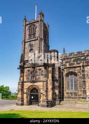 Lancaster Priory, la Chiesa del Priorato di St Mary, Lancashire, Regno Unito Foto Stock