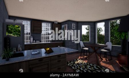 Cucina interno Foto Stock