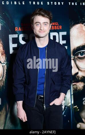 Daniel Radcliffe partecipa a uno screening per il nuovo film Escape From Pretoria al Soho Curzon di Londra. Foto Stock