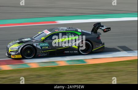 Pilota brasiliano Pietro Fittipaldi nella sua Audi RS5 Turbo DTM in gara sul circuito TT di Assen, Paesi Bassi. Foto Stock