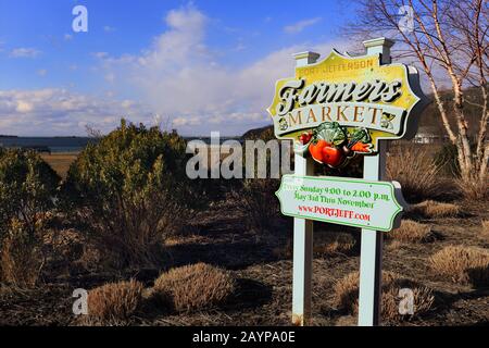 Port Jefferson Village Long Island New York Foto Stock