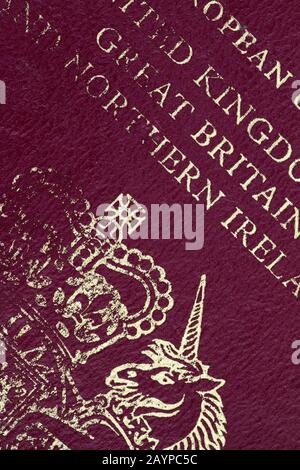 Passaporto Britannico/Europeo Foto Stock