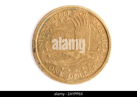 Sacagawea Dollar, Reverse, 2010 Design Foto Stock