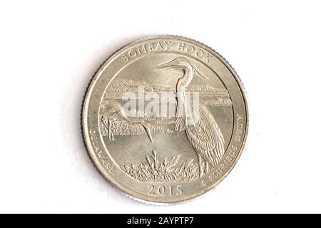 Bombay Hook National Wildlife Refuge Quarter Foto Stock