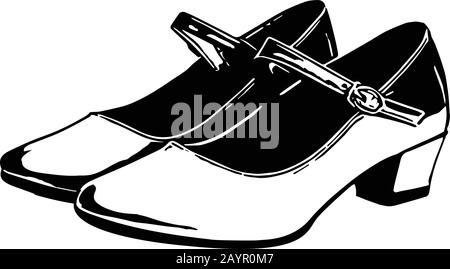 Primo piano di gambe donna Illustrazione di scarpe da donna. Illustrazione Vettoriale Illustrazione Vettoriale