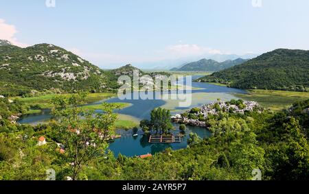 Lago Skadar, Baia Di Karuc, Montenegro, Parco Nazionale Di Skadarsee Foto Stock