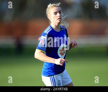 Hetton LE HOLE, INGHILTERRA - FEB 16TH Emma Kelly di Birmingham City durante la partita della SSE Women's fa Cup Fifth Round tra Sunderland Ladies e Birmingham City Women a Eppleton Colliery Welfare, Hetton le Hole Domenica 16th Febbraio 2020. (Credit: Mark Fletcher | Mi News) Credit: Mi News & Sport /Alamy Live News Foto Stock