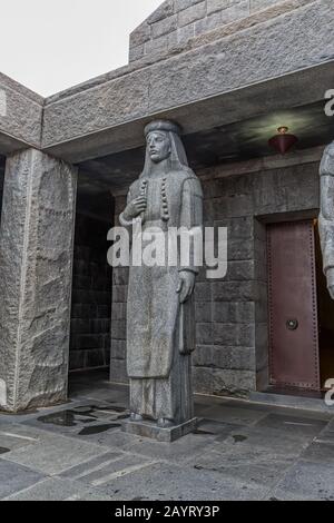 Mausoleo di Njegos Lovcen Foto Stock