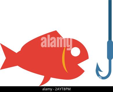 Icona di pesca. Semplice elemento da turismo raccolta di icone. Creative icona pesca ui, ux, applicazioni software e infographics Illustrazione Vettoriale