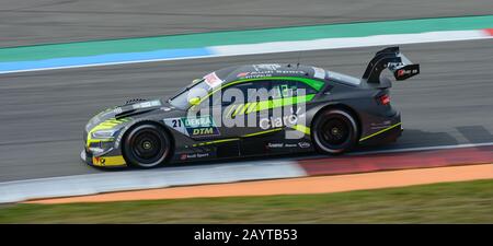 Pilota brasiliano Pietro Fittipaldi nella sua Audi RS5 Turbo DTM in gara sul circuito TT di Assen, Paesi Bassi. Foto Stock