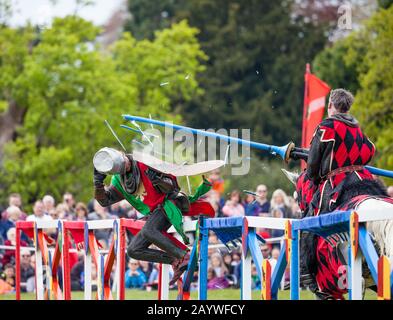 Blenheim palazzo Jousting Foto Stock