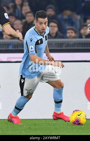 Roma, Italia. 16th Feb, 2020. Jony Rodriguez Menendez (Lazio) durante la serie italiana una partita tra Lazio 2-1 allo Stadio Olimpico il 16 febbraio 2020 a Roma. Credit: Aflo Co. Ltd./Alamy Live News Foto Stock