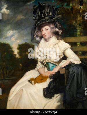 Sir Joshua Reynolds, Lewis Thomas Watson (Mary Elizabeth Milles, 1767–1818), Ritratto Dipinto, 1789 Foto Stock