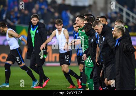 Pierluigi Gollini (Atalanta) durante la Serie Italiana una partita tra Atalanta 2-1 Roma allo Stadio Gewiss il 15 febbraio 2020 a Bergamo, Italia. Credit: Maurizio Borsari/Aflo/Alamy Live News Foto Stock