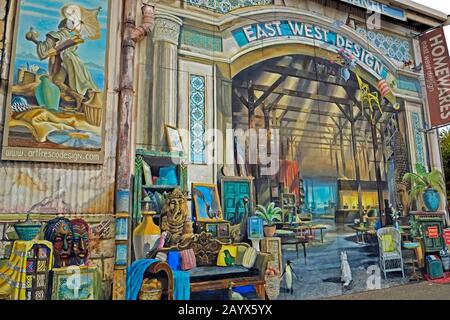 Trompe L'Oeil East West Design Wall Pittura Femantle Perth Western Australia Foto Stock