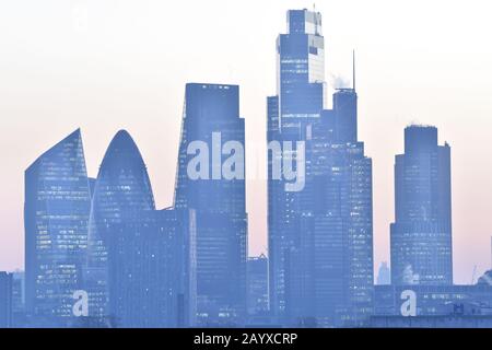 Lo skyline di Londra in continua evoluzione Foto Stock