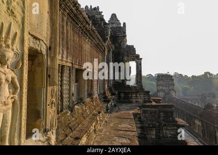 Angkor Wat tempio complesso, Siem Reap, Cambogia, Asia Foto Stock