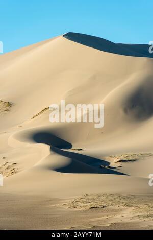 Vista delle dune di sabbia di Hongoryn Els nel deserto di Gobi nella Mongolia meridionale. Foto Stock