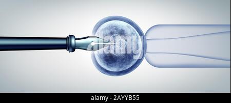 La scienza di editing del genoma e la manipolazione genetica o la biologia genetica e la biotecnologia genetica riproduttiva o il simbolo CRISPR. Foto Stock