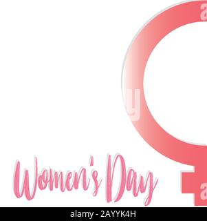 Scheda di giorno Womens Illustrazione Vettoriale