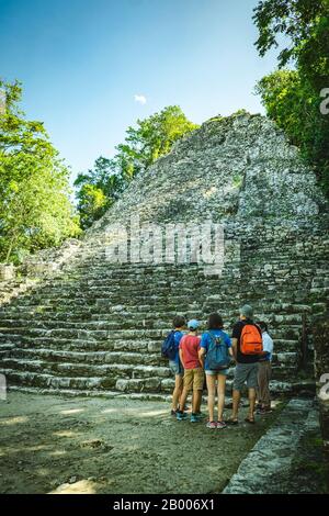 Rovina Maya 'Coba' In Yukatan, Messico Foto Stock