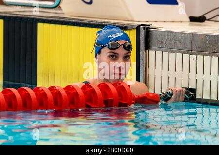 Jimena Perez compete nella 400m Freestyle femminile del Trofeo Alejandro Lopez al Club Natacio Sant Andreu il 15 febbraio 2020 a Barcellona, Spagna. (Foto di DAX/ESPA-Images) Foto Stock