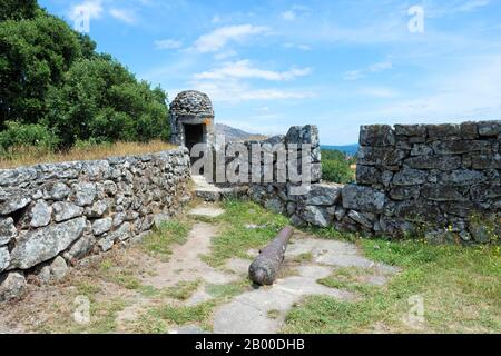 Castello Di Lindoso, Parco Nazionale Di Peneda Geres, Provincia Di Minho, Portogallo Foto Stock