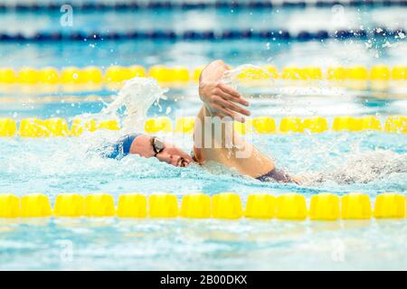 Jimena Perez compete nella 400m Freestyle femminile del Trofeo Alejandro Lopez al Club Natacio Sant Andreu il 15 febbraio 2020 a Barcellona, Spagna. (Foto di DAX/ESPA-Images) Foto Stock