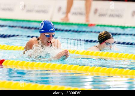 Marina Garcia compete nel pettorale femminile 50m del Trofeo Alejandro Lopez al Club Natacio Sant Andreu il 15 febbraio 2020 a Barcellona, Spagna. (Foto di DAX/ESPA-Images) Foto Stock