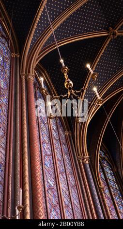 La Sainte Chapelle, Parigi, Francia. Foto Stock