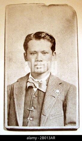 Cina/USA: Charlie Soong (1863 febbraio – 3 maggio 1918), missionario cristiano e uomo d'affari, padre delle "Suore Soong" e di T. V. Soong. Foto del suo tempo all'Università Vanderbilt, c.. 1882-1886. Charles Jones Soong (Song Jiashu), nome di cortesia Yaoru, è stato un cinese hainanese di estrazione Hakka che ha raggiunto per la prima volta la preminenza come missionario e uomo d'affari a Shanghai. Era un amico intimo di Sun Yat-Sen e un giocatore chiave negli eventi che hanno portato alla rivoluzione Xinhai nel 1911. I suoi figli divennero alcune delle persone più importanti nella storia della Repubblica popolare Cinese. Foto Stock