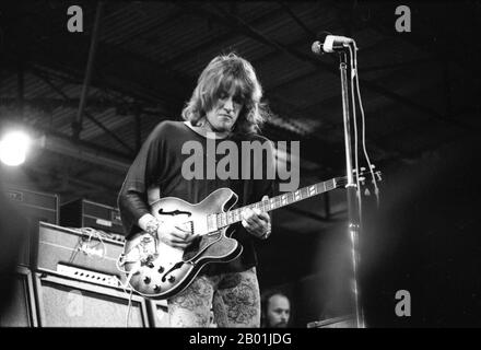 Il gruppo dieci Anni Dopo, durante il famoso festival Isle of Wight nel 1970, si stima che tra 600 e 700.000 persone hanno partecipato. Sabato 29 Agosto 1970 Foto Stock