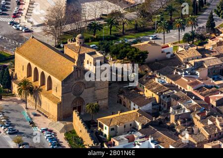 Chiesa Esglesia de Sant Jaume a Alcudia, 09.01.2020, veduta aerea, Spagna, Balearische Inseln, Alcudia Foto Stock