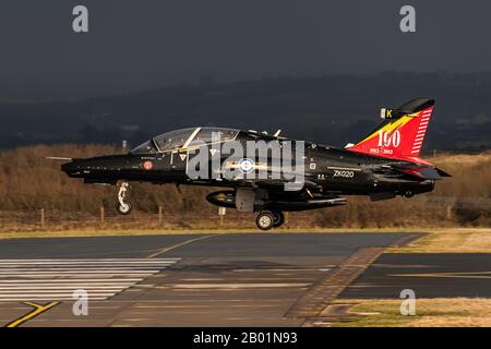 Raf Valley Hawk T2 22-01-2020 Foto Stock