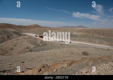 Il paesaggio del deserto in Namibia Foto Stock