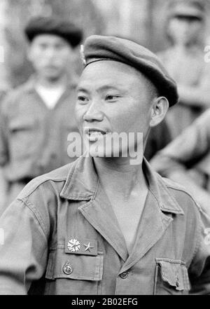 Vang Pao (Hmong: Vaj Pov; 8 dicembre 1929 – 6 gennaio 2011) è stato un tenente generale dell'Armata reale del Laos e figura di spicco della 'Guerra segreta' americana in Laos (1964-1973). È stato leader nella comunità americana Hmong negli Stati Uniti. Foto Stock