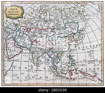 L'Asia è il continente più grande e popoloso della Terra, situato principalmente negli emisferi orientale e settentrionale. Copre l'8.7% della superficie totale della Terra e comprende il 30% della sua area terrestre. Con circa 4,3 miliardi di persone, ospita il 60% della popolazione umana del mondo. I confini dell'Asia sono culturalmente determinati, in quanto non esiste una chiara separazione geografica tra essa e l'Europa, che insieme formano una massa continua chiamata Eurasia. I confini più comunemente accettati collocano l'Asia ad est del canale di Suez, del fiume Ural, delle montagne Urali e di sou Foto Stock