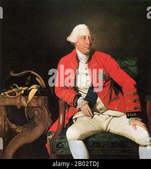 George III (George William Frederick) nacque il 4th giugno 1738 e morì all'età di 79 anni il 29th gennaio 1820. Fu re di Gran Bretagna e Irlanda dal 25th ottobre 1760 fino all'Unione dei due paesi il 1st gennaio 1801, dopo di che fu re del Regno Unito di Gran Bretagna e Irlanda fino alla sua morte. Foto Stock