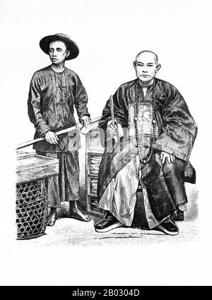 Dal 1861 al 1890 la casa editrice di Monaco di Baviera di Braun e Schneider pubblicò piatti di costume storico e contemporaneo nella loro rivista Munchener Bilderbogen. Questi piatti furono infine raccolti in forma di libro e pubblicati alla fine del secolo in Germania e Inghilterra. Foto Stock