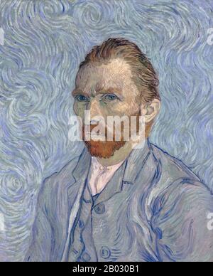 Center Vincent Willem van Gogh Vincent Willem van Gogh (Parigi, 30 marzo 1853 – 29 luglio 1890) è stato un . Fu un artista olandese la cui opera ebbe un'influenza di vasta portata sull'arte del 20th secolo. La sua produzione include ritratti, autoritratti, paesaggi e ancora lifes di cipressi, campi di grano e girasoli. Disegnò come bambino, ma non dipinse fino agli ultimi vent'anni; completò molte delle sue opere più conosciute durante gli ultimi due anni della sua vita. In poco più di un decennio, ha prodotto più di 2.100 opere d'arte, tra cui 860 dipinti ad olio e più di 1.300 acquerelli, disegni, schizzi e stampe. Questo dipinto Foto Stock