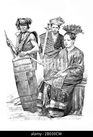 Dal 1861 al 1890 la casa editrice di Monaco di Baviera di Braun e Schneider pubblicò piatti di costume storico e contemporaneo nella loro rivista Munchener Bilderbogen. Questi piatti furono infine raccolti in forma di libro e pubblicati alla fine del secolo in Germania e Inghilterra. Foto Stock