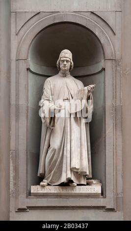 Leon Battista Alberti (Roma, 14 febbraio 1404 – Roma, 25 aprile 1472) è stato un . Foto Stock