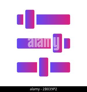 Immagine di progettazione icona glifo interfaccia utente di base. Può essere utilizzato anche per l'interfaccia utente. Adatto per applicazioni mobili, applicazioni Web e supporti di stampa. Foto Stock