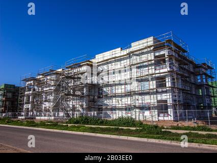 Nuova Costruzione Di Un Edificio Residenziale A Più Piani Foto Stock