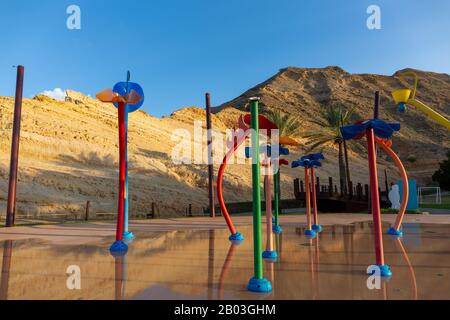 Parco giochi per bambini presso lo Shangri la Resort, Muscat Oman Foto Stock