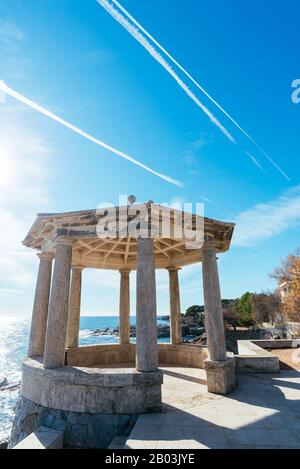 Paesaggio del punto di vista Sagaró a la Costa Brava, Catalogna Foto Stock